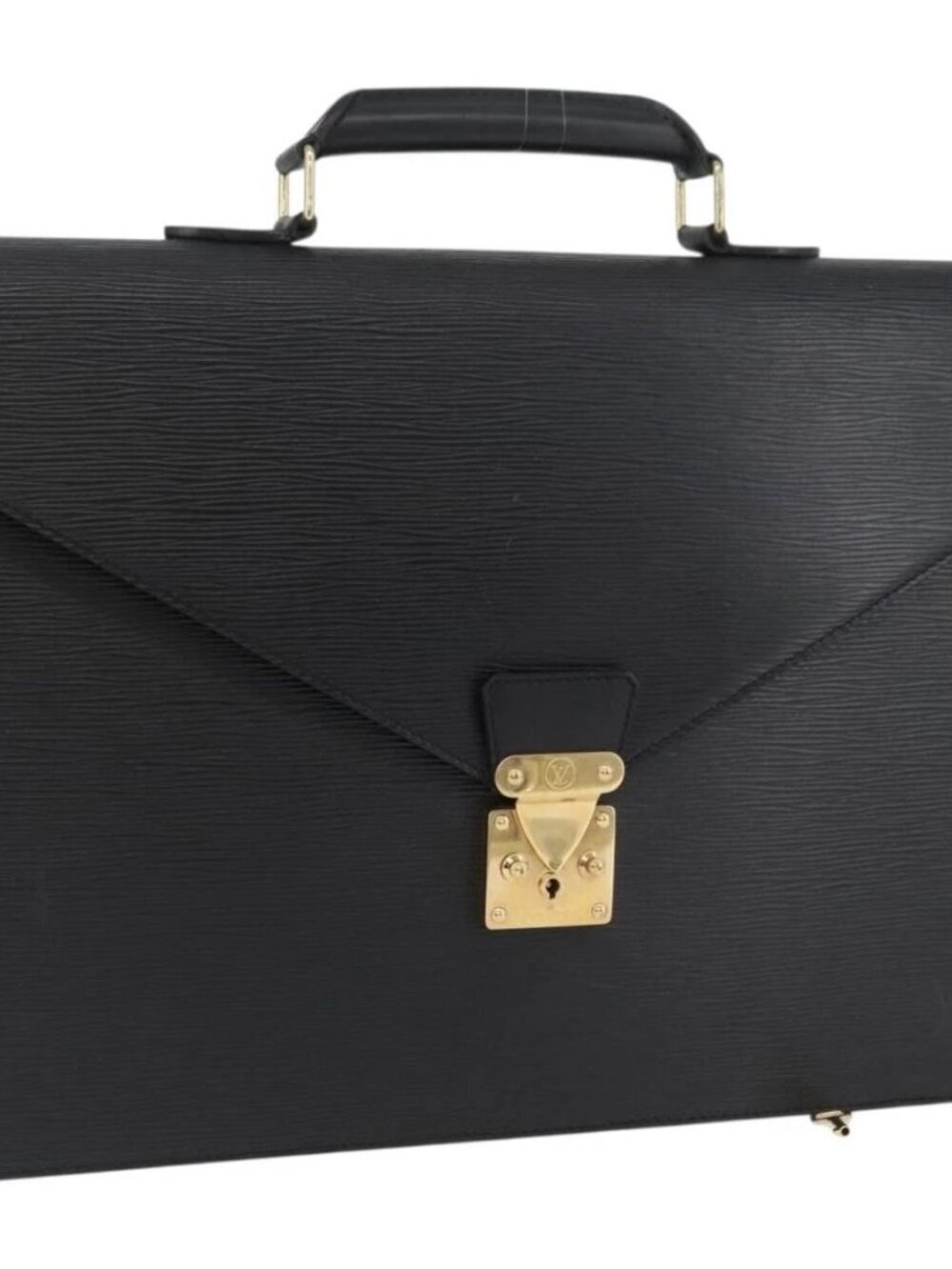 Louis Vuitton Epi Serviette Conseiller Briefcase Black
